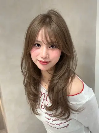 ロング MOMOHA/ 🍑レイヤーカットのヘアスタイル