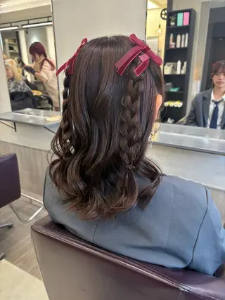 ヘアアレンジ ユイ☆レイヤーカット ヘアセット/ブリーチのヘアスタイル