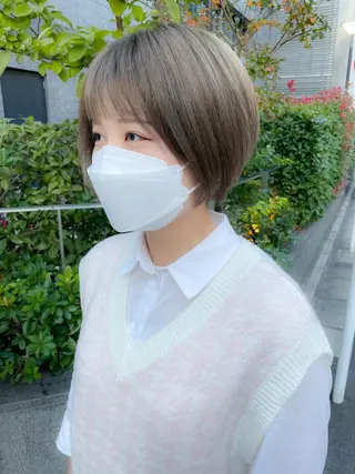 ショート カラー メンズパーマ メンズ特化ryoのヘアスタイル