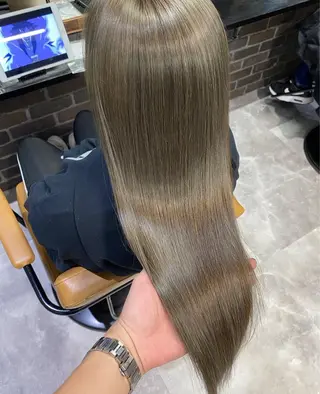 ロング カラー ハイトーン/髪質改善 /Akuaのヘアスタイル