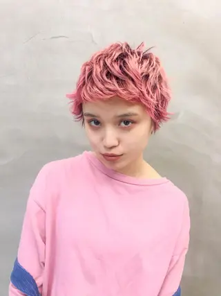 ショート カラー モエ 代々木公園/神山町のヘアスタイル