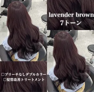 カラー 🤍ブリーチなし ブラウンhimi🤍のヘアスタイル