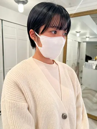 ショート ブリーチカラー🎀 韓国風/寺門美優のヘアスタイル