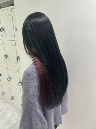 ロング 🦋色落ち綺麗カラー メンズYUZU🦋‪のヘアスタイル