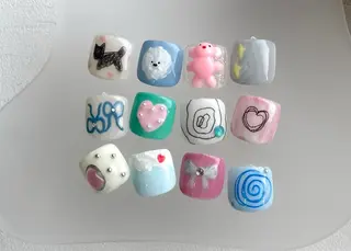 ネイル 0203ムニムサン 💙Harukaのネイルデザイン