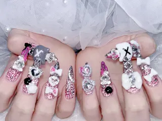 ネイル MoMoA Nail ネイル長さ出し専門店のネイルデザイン