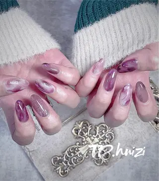 ミディアム めぐみのネイルサロン スタッフ練習のネイルデザイン