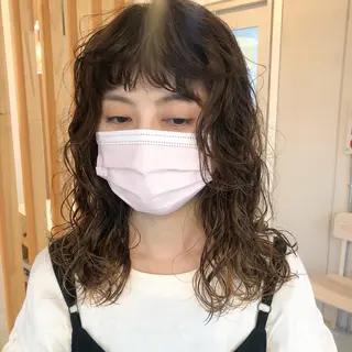 ミディアム パーマ エトウリクシ パーマ美容師のヘアスタイル