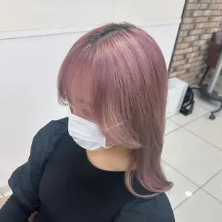 ロング カラー メンズ特化シャドウパ ーマラウンドマッシュのヘアスタイル