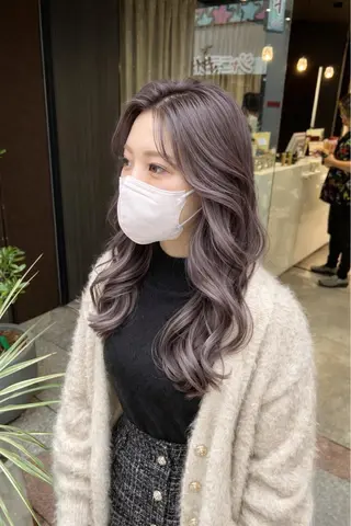 カラー 美髪矯正/髪質改善 /透明感ある艶カラーのヘアスタイル