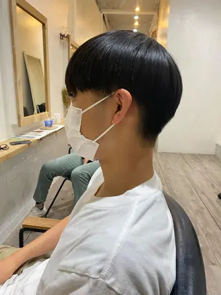 ミディアム メンズ kanon♡ 暖色カラー‎🤍のヘアスタイル