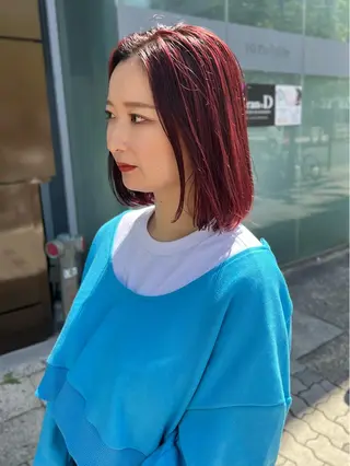 カラー joh/メンズ/ ブリーチ/矢場町のヘアスタイル