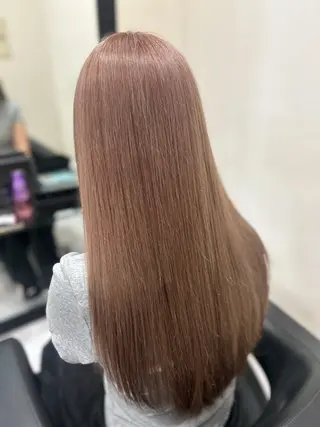 ロング ☘️上村 ☘️髪質 改善/透明感カラーのヘアスタイル