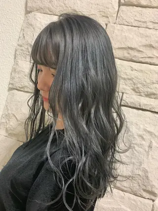ロング カラー ヘアアレンジ メンズ キッズ ネイル マツエク・マツパ 透明感カラー🤎 ゆりのヘアスタイル