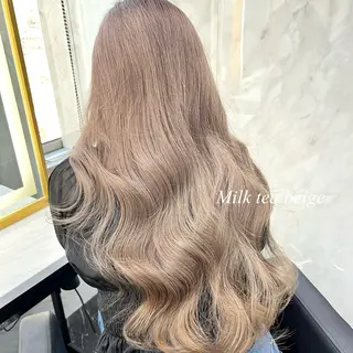 ロング カラー シールエクステ特化 ハイトーン、NANAのヘアスタイル