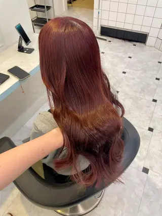 カラー 🇰🇷韓流暖色ヘア 🍒saaya🍒のヘアスタイル