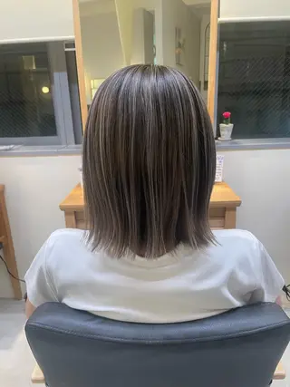 ミディアム カラー 城下 颯世のヘアスタイル