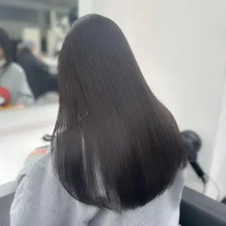 ロング カラー パーマ ヘアアレンジ メンズ キッズ ブリーチなしカラー/ ブラウン/レイヤーのヘアスタイル