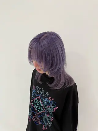 ミディアム カラー 韓国ヘア　野々山 ゆうとのヘアスタイル