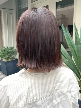 ミディアム カラー 銀座No.1髪質改善 縮毛矯正/本木のヘアスタイル