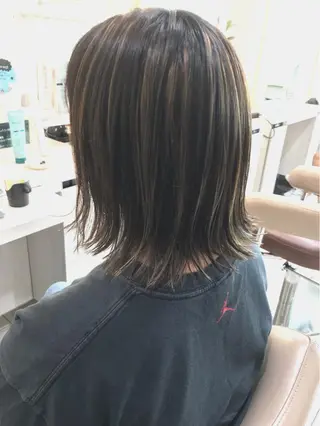 ショート カラー 山崎俊輔/髪質改善 /バレイヤージュのヘアスタイル