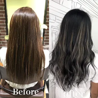 セミロング カラー TOMOKA 艶髪/透明感カラーのヘアスタイル
