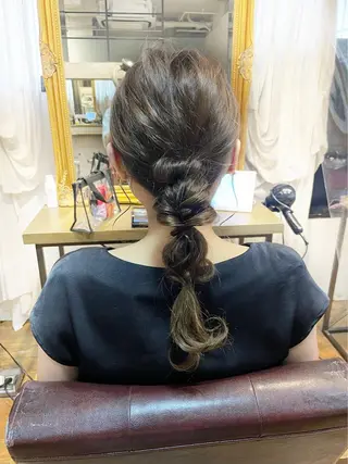 ロング カラー ヘアアレンジ 💖透明感カラー💖 mayukoのヘアスタイル