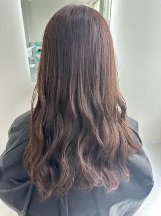 ロング カラー ならざきつぐみ /天王寺/ハイトーンのヘアスタイル