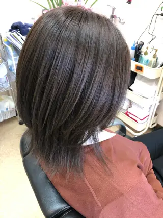 ミディアム カラー 石塚 浩のヘアスタイル