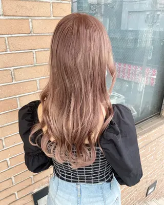 ロング 🔥コテ巻き風 ボブパーマ🔥のヘアスタイル