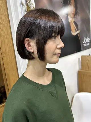 ショート ボブ人気No,1✨ TAME副店長のヘアスタイル