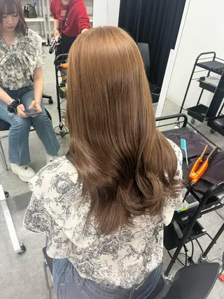 ロング カラー ヘアアレンジ 韓国メンズヘア 🪽maika🪽のヘアスタイル