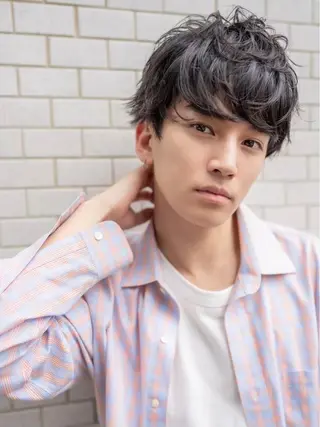 ミディアム ヘアアレンジ メンズ 💈圧倒的メンズ特化 DAITO💈のヘアスタイル