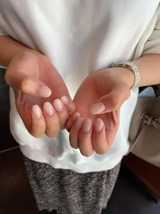 ネイル パラジェルネイル 大人可愛/シンプルのネイルデザイン