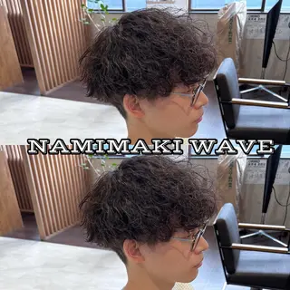 ショート パーマ メンズ 髪質改善/艶カラー TSUBASAのヘアスタイル