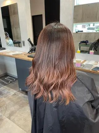 ロング カラー レイヤーカット匠 イソザキノリユキのヘアスタイル