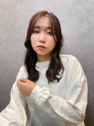 セミロング カラー ツヤ美髪💐 髪質改善/高山愛来のヘアスタイル