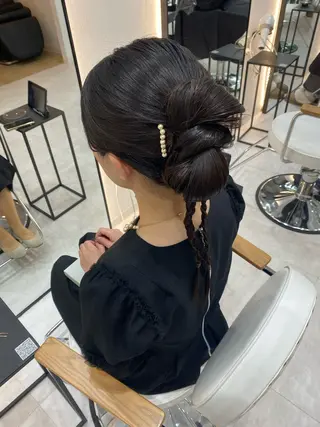 ヘアアレンジ 髪質改善/艶カラー 🎀レイヤーカットのヘアスタイル
