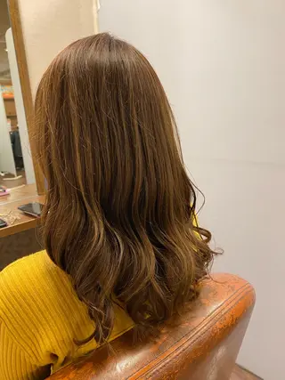 セミロング カラー liL  hair サトウリョウタのヘアスタイル