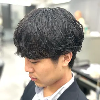 パーマ メンズ 韓国ヘア🇰🇷 メンズパーマ/つかさのヘアスタイル