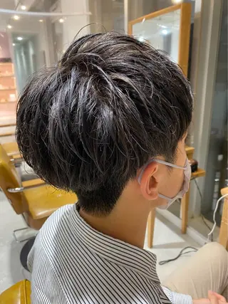 メンズ 鈴木弥月/大人ボブ× 透明感カラーのヘアスタイル