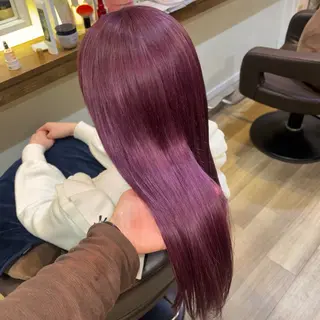 ロング 🎀ハイトーン/ 艶カラー/夕月🎀のヘアスタイル