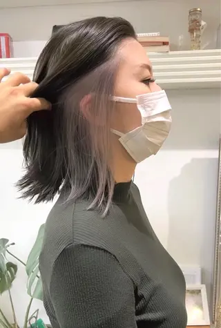 セミロング カラー ヘアアレンジ 大宮/山口 竣也のヘアスタイル