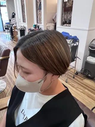 ショート 🐰ハイトーンカラー 畠山 渡🐰のヘアスタイル