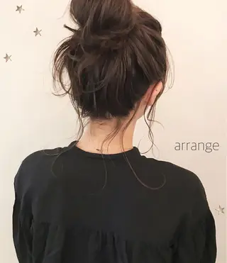 ミディアム ヘアアレンジ 市川 千夏のヘアスタイル