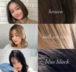 カラー 莉乃/縮毛矯正/髪質 改善/艶カラーのヘアスタイル