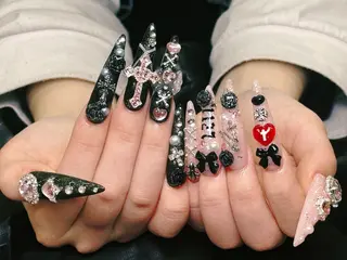 ネイル lucky nail 歌舞伎町のネイルデザイン