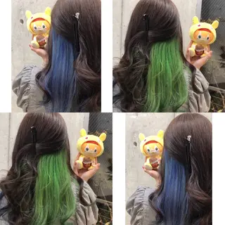 ロング カラー 推しカラー✨ オタク美容師ユウカのヘアスタイル