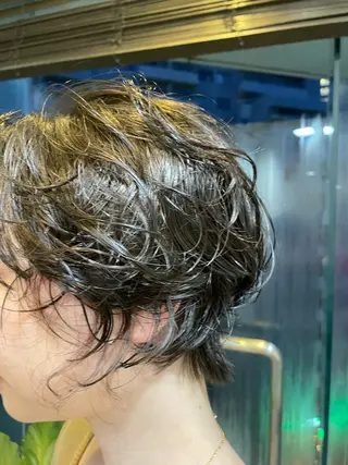 ショート カラー パーマ レイヤー／似合わせ TAKUYAのヘアスタイル