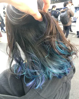 ミディアム カラー 原宿サロン代表 デザインカラー伊藤卓のヘアスタイル